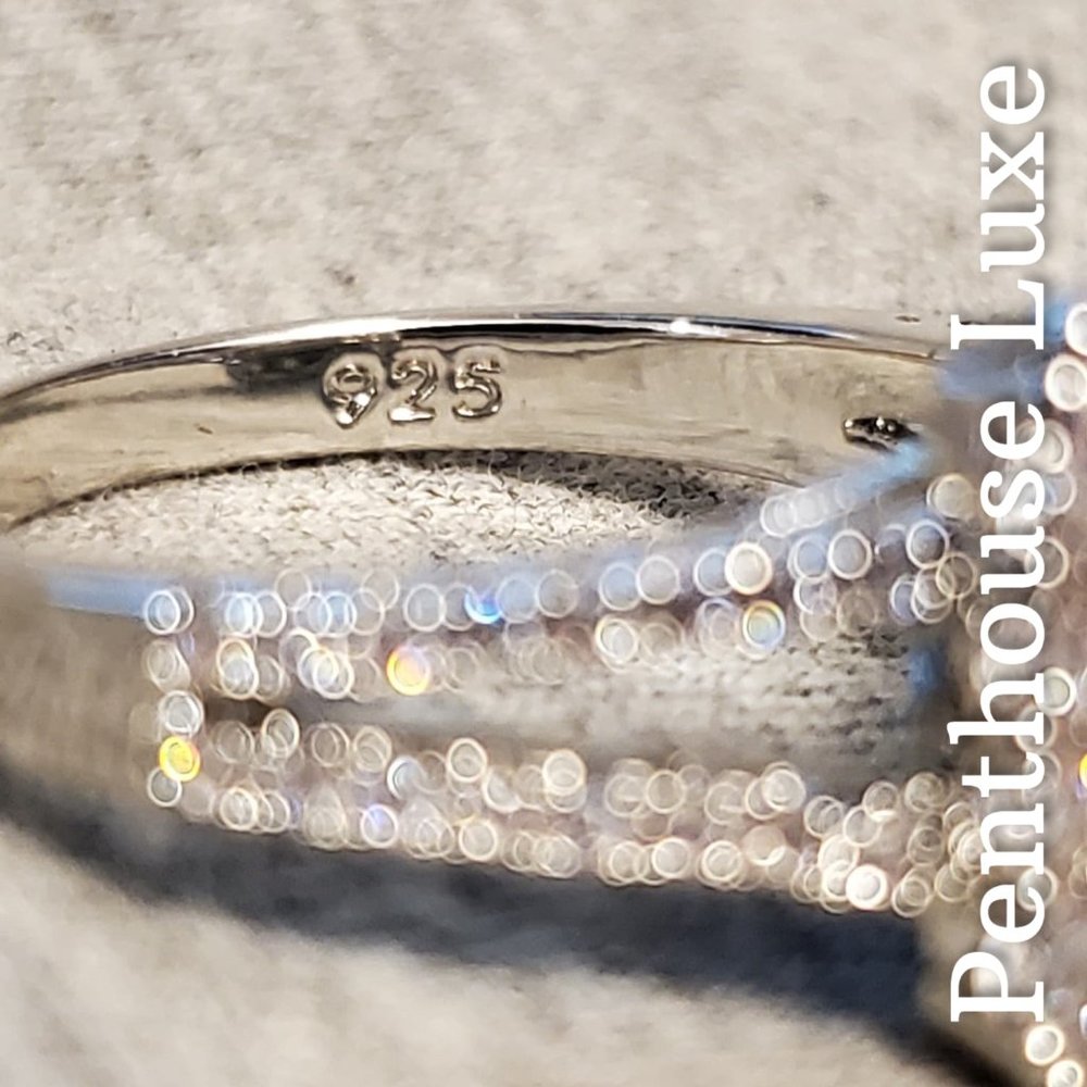 Square Double Halo Micro Paved Ring - Picture 4 of 7
